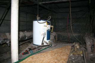 Old standard water heater