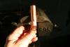 Adding flux to copper: Fitting and pipe with flux on them ready to sweat together